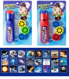  Adar Latarka Projektor 24 Slajdy Kosmos Rakiety 2w1
