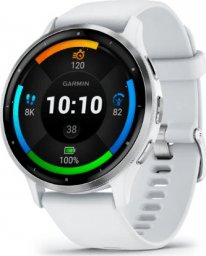 Zegarek sportowy Garmin Venu 3 Biało-srebrny (010-02784-00)
