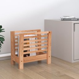 vidaXL Gazetownik, 40x26,5x38,5 cm, lite drewno orzechowe