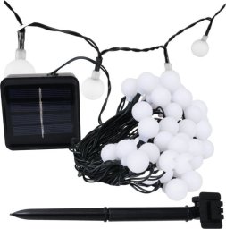  PrzydaSie Girlanda Solarna Ogrodowa Żarówki Kulk 50X Led