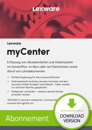Program Lexware Lexware myCenter Lizenzen pro/prem 2025 - 5 Devices, ABO - ESD-DownloadESD