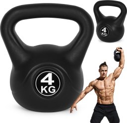 Kettlebell kettle 4 kg do ćwiczeń hantla kula odważnik obciążenie ciężar fitness ModernHome