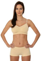 Brubeck Biustonosz Comfort Cotton beżowy r. 75C (BR00012A)