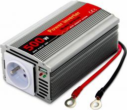 Przetwornica EuroCase AC/DC 12V/230V, 500W, USB (DY-8109-12)