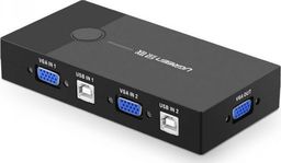 Przełącznik Ugreen 30357 2-portowy VGA (czarny)