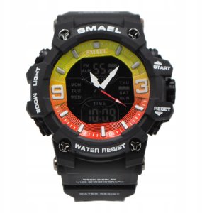 ZEGAREK MĘSKI SMAEL DUAL SPORTOWY WODOSZCZELNY W11 1